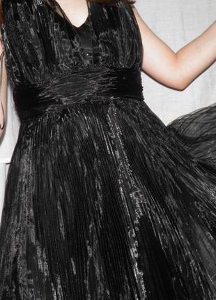 Новое платье плиссе брендовое вечернее с открытой спиной элегантное женственное выпускной4 фото