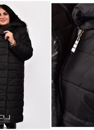 Жіноче зимове пальто великого розміру: 48.50.52.54.56.58.60.62.64.663 фото