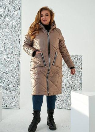 Зимове жіноче пальто розміри: 48-50.52-54.56-587 фото