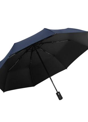 Мини-зонт uv navy blue карманный от солнца дождя складной 12шт