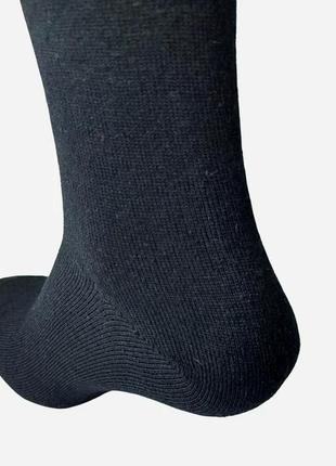 Шкарпетки чоловічі вовняні зимові лео тепло карпат 5050 40-45 чорні3 фото