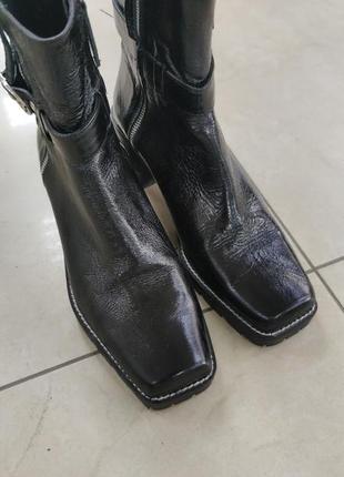 Zara ботинки женские кожаные