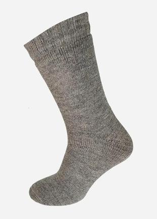 Шкарпетки чоловічі вовняні зимові лео тепло карпат 40-45 сірі1 фото