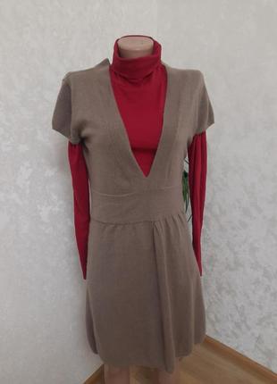 Кашемировое базовое платье сарафан 100% кашемир