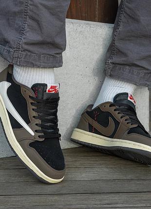 Кросівки nike air jordan retro 1 low x travis scott