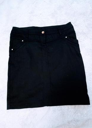 Черная юбка - карандаш.2 фото