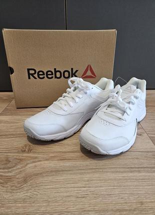 Кросівки унісекс чоловічі жіночі білі reebok work n cushion 3.0 кроси білі взуття2 фото