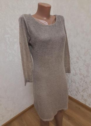 Базовое прямое теплое платье в составе шерсть мохер италия2 фото