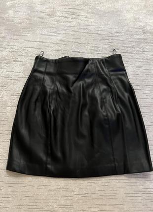 Шкіряна спідниця zara