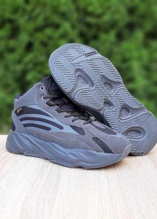 Кроссовки мужские осень - зима adidas yeezy boost 700 black размеры: 41-465 фото