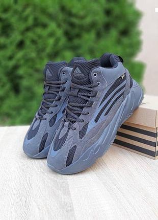 Кроссовки мужские осень - зима adidas yeezy boost 700 black размеры: 41-4610 фото