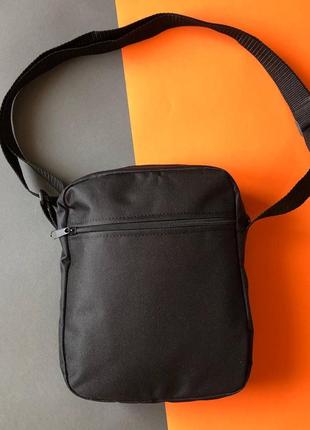 Сумка reebok черного цвета / мужская спортивная сумка через плечо рибок / барсетка reebok6 фото