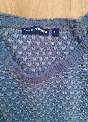 Чудовий брендовий шеніловий светр , торг2 фото