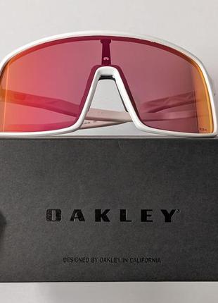 Велоочки oakley sutro white frame, red lens, набор 3 линзы1 фото