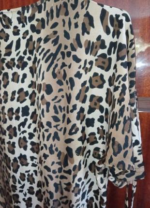 Блузка леопардова6 фото
