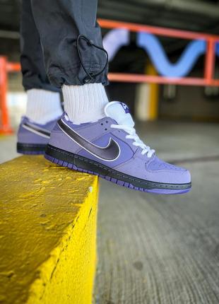 Кросівки жіночі / чоловічі фіолетові nike sb dunk low "purple lobster"4 фото