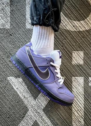 Кросівки жіночі / чоловічі фіолетові nike sb dunk low "purple lobster"