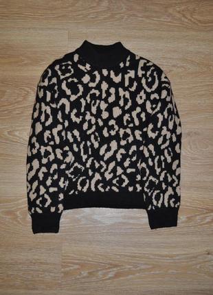 Коричневый теплый свитер new look