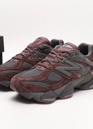 Мужские кроссовки бордо с серым new balance 9060 truffle2 фото