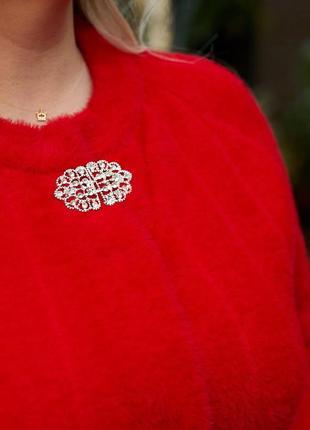 Жіноча кофта-накидка з альпаки коротка батал no 777