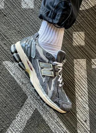 Кросівки жіночі / чоловічі сірі замшеві new balance 1906d protection pack - castlerock