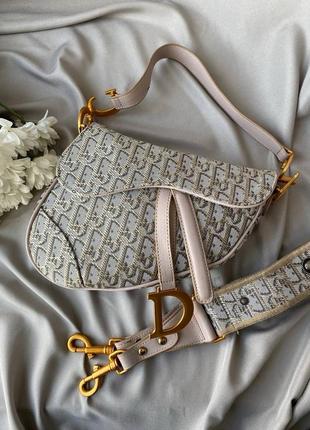 Сумка dior saddle beige7 фото