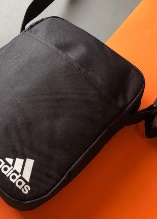 Сумка adidas черного цвета / мужская спортивная сумка через плечо адидас / барсетка adidas2 фото