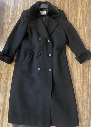 Винтажное двубортное пальто windsmoor шерстяное макси длинное оверсайз2 фото