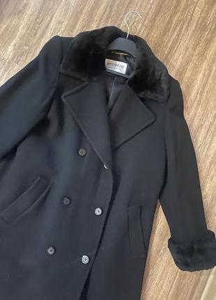 Винтажное двубортное пальто windsmoor шерстяное макси длинное оверсайз
