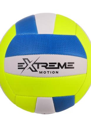 Мяч волейбольный vp2111 (20шт) extreme motion №5,pu softy,300 гр,маш.сшивка,камера pu,1 цвет,пакистан