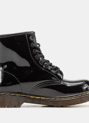 Женские ботинки лакированная кожа dr.martens classic термо