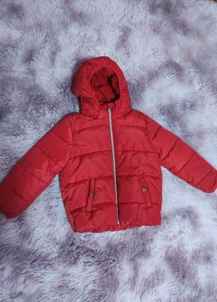 Теплая куртка h&amp;m 5-6 лет