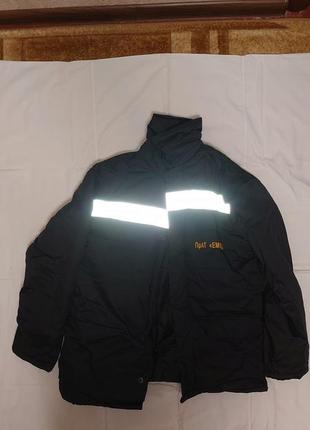 Куртка утеплена (фуфайка) чорна (розмір 44-46)3 фото