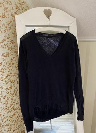 Блуза блузка джемпер кофта кофточка свитер легкий льняной лен хлопковый peserico оригинал с вырезом реглан р. s / m3 фото