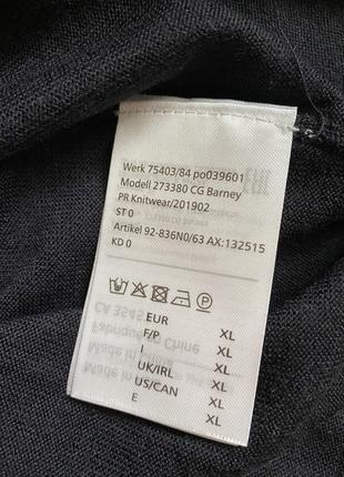 Пуловер из тонкой шерсти дорогой бренд англии savile row размер xl8 фото