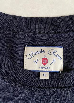 Пуловер из тонкой шерсти дорогой бренд англии savile row размер xl9 фото