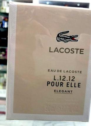 Lacoste eau de lacoste l.12.12 pour elle elegant💥оригинал 1 мл распив аромата