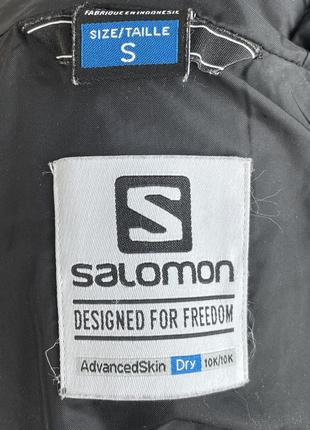 Зимова куртка salomon advancedskin dry оригінал зимняя куртка оригинал8 фото