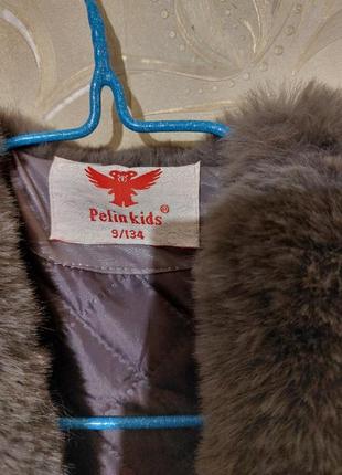 Детская меховая жилетка