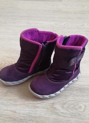 Термо ботинки зимние кожаные superfit gore-tex 24 размер идеал.сост.2 фото