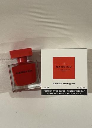 Парфюмированная вода narciso rodriguez narco rouge для женщин 90ml тестер,