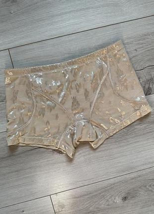 Трусы шорты с утяжкой живота бежевые xl