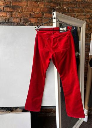 Bogner jeans women’s premium red velour velvet pants преміальні, жіночі, велюрові штани, джинси3 фото