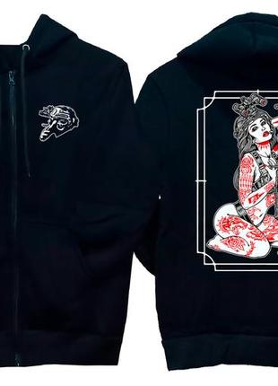 Теплая толстовка милитари c принтом военная девушка 2xs-2xl