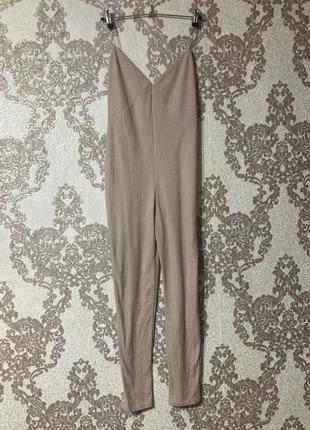 Комбинезон брючный в рубчик