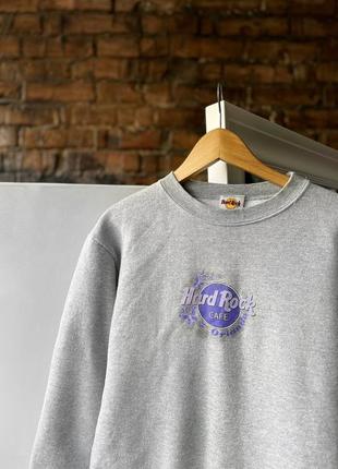 Hard rock cafe orlando women’s vintage grey sweatshirt винтажная, женская кофта2 фото