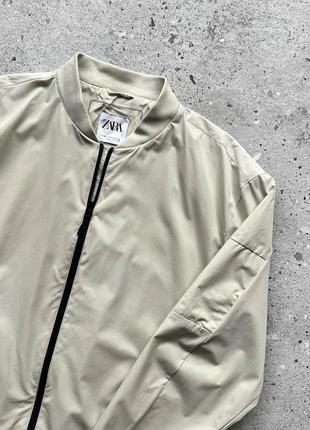 Zara man water repellent bomber jacket full zip бомбер, куртка5 фото