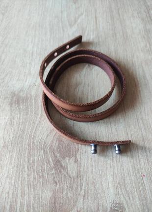 Жіночий шкіряний браслет на три оберти h&amp;m.6 фото