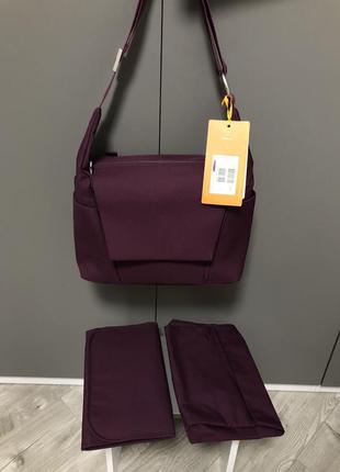 Нова сумка stokke changing bag purple фиолетовая фіолетова