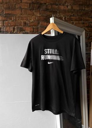 Nike still running men’s black sport t-shirt спортивна футболка1 фото